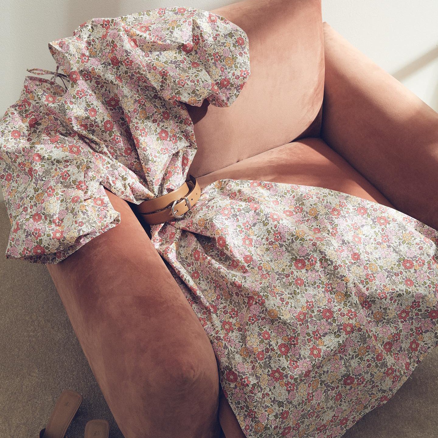 Dress on lounge chair
