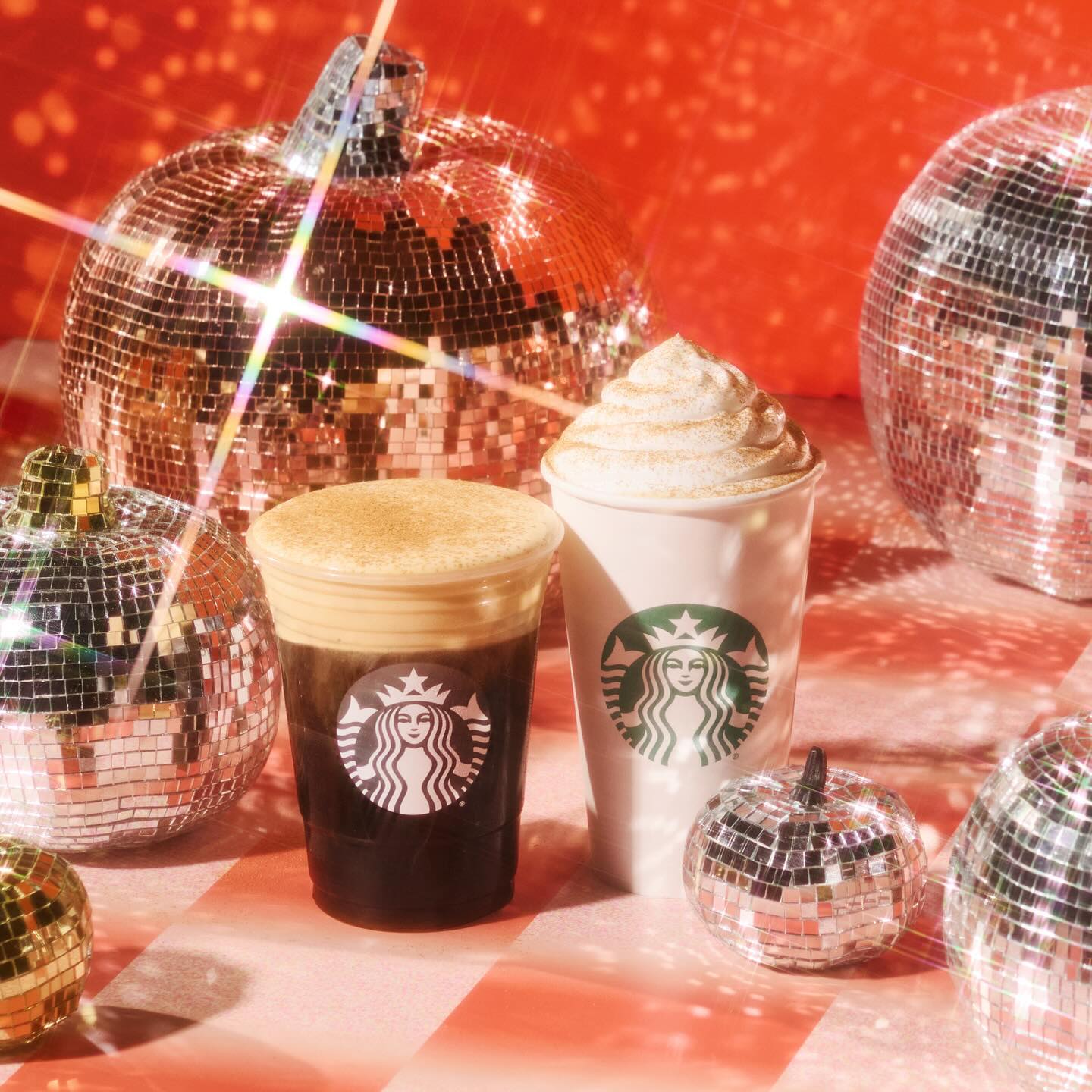 Starbucks seasonal drinks.